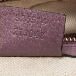 مملوكة مسبقًا Gucci Beige/Purple GG Canvas And Leather Miss GG Original Hobo
