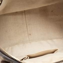 مملوكة مسبقًا Gucci Beige/Brown Diamante Canvas And Leather Large Horsebit Catherine Satchel