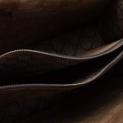 مملوكة مسبقًا حقيبة كتف غوتشي دينسيوس سويدي وكانفاس سوبريم GG بيج 