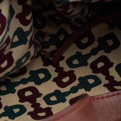 Pre Owned حقيبة هوبو غوتشي بانش جلد غوتشيسيما بنية