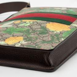 Pre Owned Gucci Multicolor Tian GG Supreme Canvas and Leather Messenger Bag