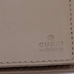 Gucci Beige/Brown GG Canvas And Leather Scarlett Continental Bifold Wallet