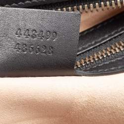 مملوكة مسبقًا Gucci Black Matelassé Leather Medium GG Marmont Camera Bag