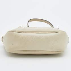 Pre Owned Gucci Cream Leather Small Soho Disco Shoulder Bag