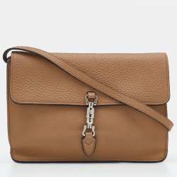 Gucci Dark Beige Leather Jackie Crossbody bag Gucci | TLC