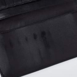 Gucci Black Suede And Canvas Web Wallet
