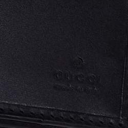 Gucci Black Suede And Canvas Web Wallet