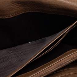 Gucci Brown Leather Soho Flap Continental Wallet