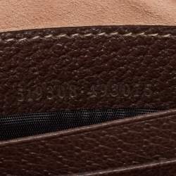Pre Owned Gucci Beige/Brown GG Supreme Coated Canvas and Leather Ophidia Belt Bag