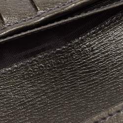 Gucci Dark Grey Leather GG Marmont Long Bifold Wallet