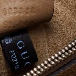 Pre Owned Gucci Beige GG Supreme Canvas and Suede Medium Patchwork Dionysus Shoulder Bag