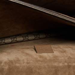 Pre Owned Gucci Beige GG Supreme Canvas and Suede Medium Patchwork Dionysus Shoulder Bag