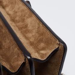 Pre Owned Gucci Beige GG Supreme Canvas and Suede Medium Patchwork Dionysus Shoulder Bag