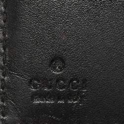 Gucci Black Guccissima Leather GG Icon Wallet