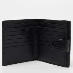 Gucci Black Guccissima Leather GG Icon Wallet