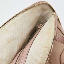 Pre Owned Gucci Beige Patent Leather Nice Dome Bag