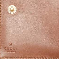 Gucci Beige/Black GG Supreme Canvas and Leather Padlock Wallet