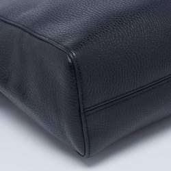 Pre Owned Gucci Black Leather Medium Swing Tote