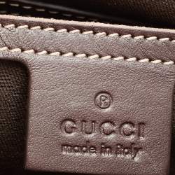 Pre Owned Gucci Beige/Brown GG Supreme Canvas Messenger Diaper Bag
