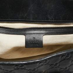 Pre Owned Gucci Black Guccisima Leather Emily Shoulder Bag