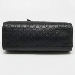 Pre Owned Gucci Black Guccisima Leather Emily Shoulder Bag