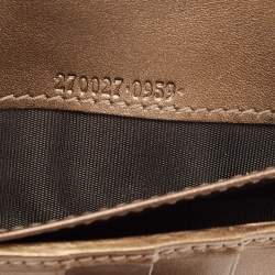 Gucci Brown Guccissima Leather Heart Charm Continental Wallet