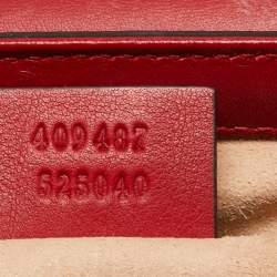 Pre Owned Gucci Multicolor GG Supreme Canvas And Leather Small Padlock Shoulder Bag