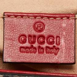 Pre Owned Gucci Multicolor GG Supreme Canvas And Leather Small Padlock Shoulder Bag