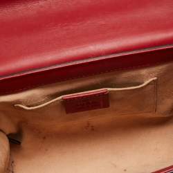 Pre Owned Gucci Multicolor GG Supreme Canvas And Leather Small Padlock Shoulder Bag