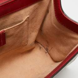 Pre Owned Gucci Multicolor GG Supreme Canvas And Leather Small Padlock Shoulder Bag