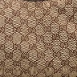مملوكة مسبقًا Gucci Beige/Brown GG Canvas And Leather Medium Charmy Shoulder Bag