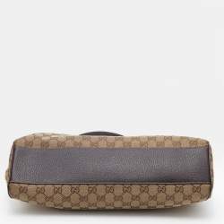 مملوكة مسبقًا Gucci Beige/Brown GG Canvas And Leather Medium Charmy Shoulder Bag