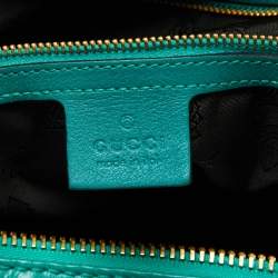 Pre Owned Gucci Green Leather Large Darwin Convertible Backpack