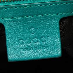 Pre Owned Gucci Green Leather Large Darwin Convertible Backpack