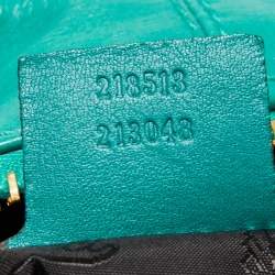 Pre Owned Gucci Green Leather Large Darwin Convertible Backpack