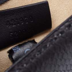 Pre Owned حقيبة كتف غوتشي ديونسوس جلد ثعبان أسود