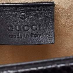 Pre Owned حقيبة كتف غوتشي ديونسوس جلد ثعبان أسود