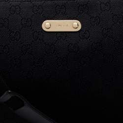 Pre Owned Gucci Black GG Canvas Messenger Bag