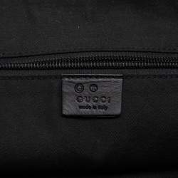 Pre Owned Gucci Black GG Canvas Messenger Bag