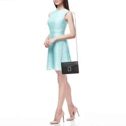 Pre Owned Gucci Black Leather Dionysus Wallet on Chain