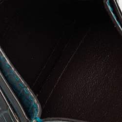 Gucci Teal Alligator Card Holder