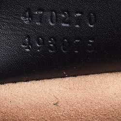 Pre Owned Gucci Black Leather Mini Web Chain Sylvie Top Handle Bag