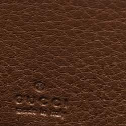 Gucci Multicolor Floral Print Canvas and Leather Bamboo Tassel Zip Around Wallet