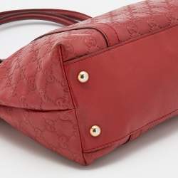 Gucci Red Guccissima Leather Shoulder Bag