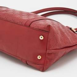 Gucci Red Guccissima Leather Shoulder Bag