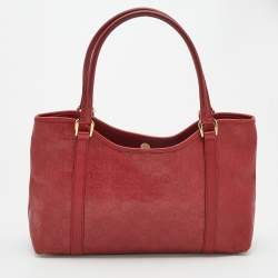 Gucci Red Guccissima Leather Shoulder Bag