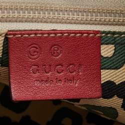 Gucci Red Guccissima Leather Shoulder Bag