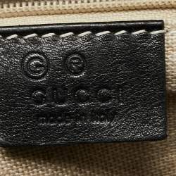 Pre Owned Gucci Black Microguccissima Leather Satchel