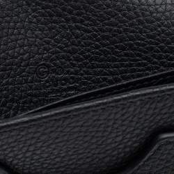 مملوكة مسبقًا Gucci Black Pebbled Leather Soho Wallet On Chain