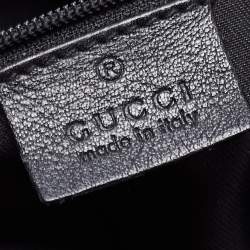 Pre Owned Gucci Black GG Canvas and Leather Medium New Ladies Web Tote  